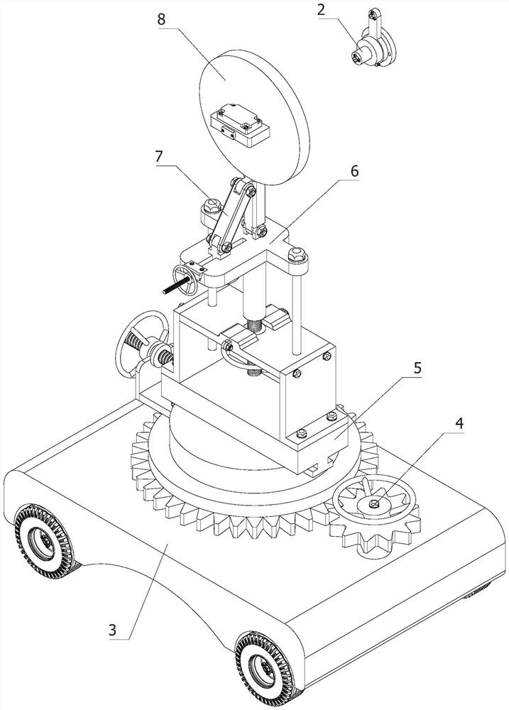 Target correcting device of airborne fire control radar antenna