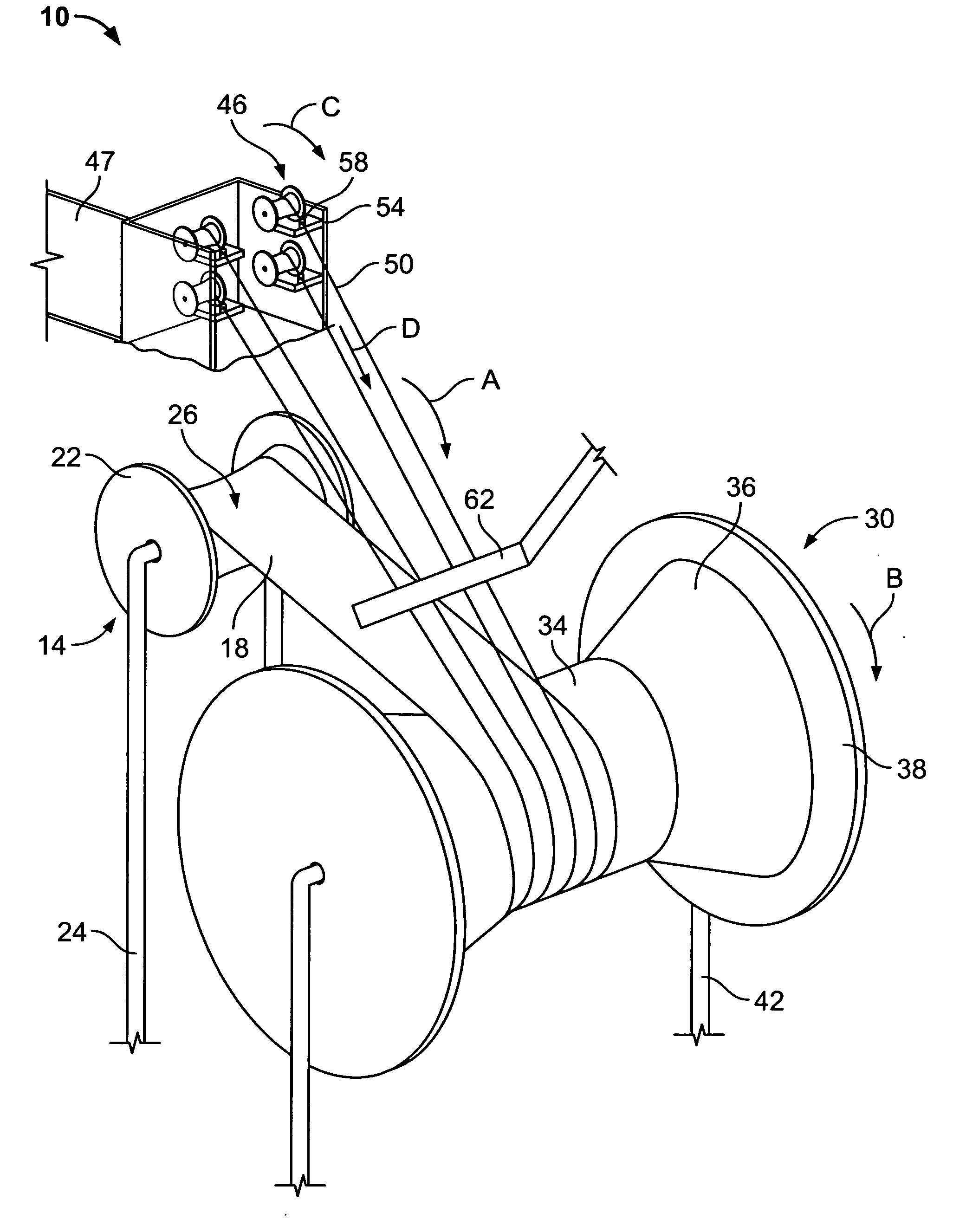 System and method for consolidating dry fabric around a mandrel