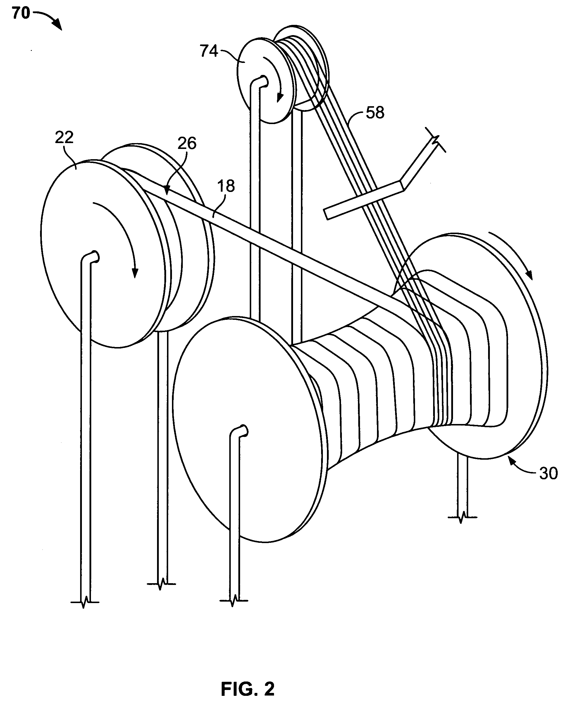 System and method for consolidating dry fabric around a mandrel