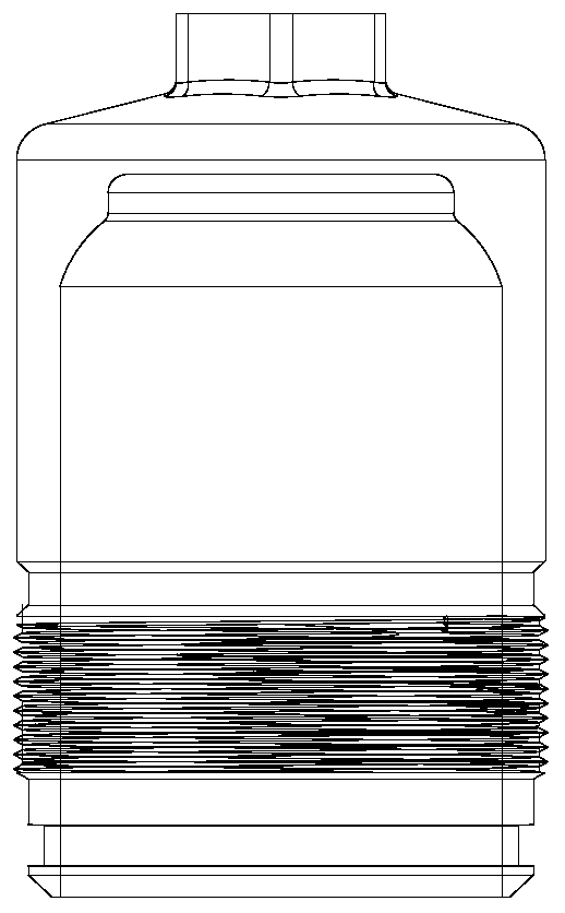 Cold upsetting extrusion composite forming method of automotive non-ferrous metal shell part