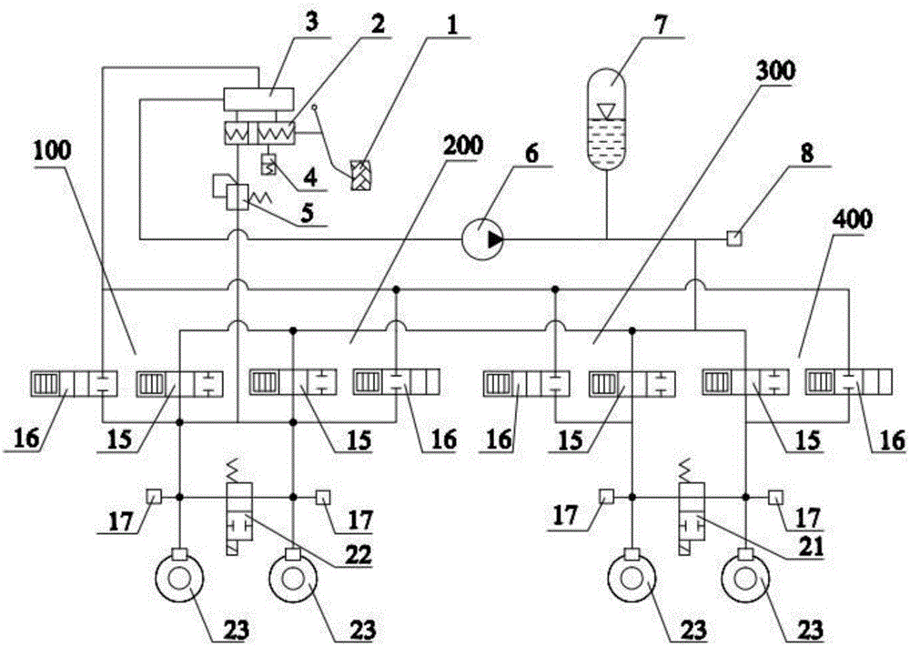 Electronic hydraulic braking system and vehicle electronic hydraulic braking system