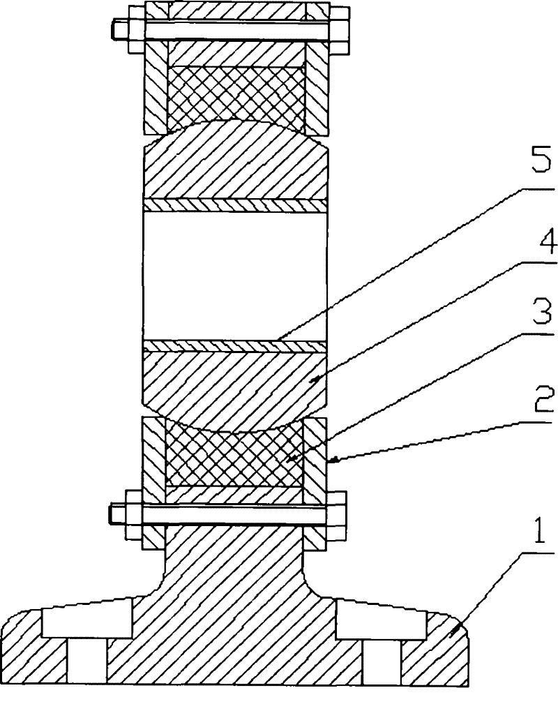 Self-adaptive shock-absorbing bearing pedestal