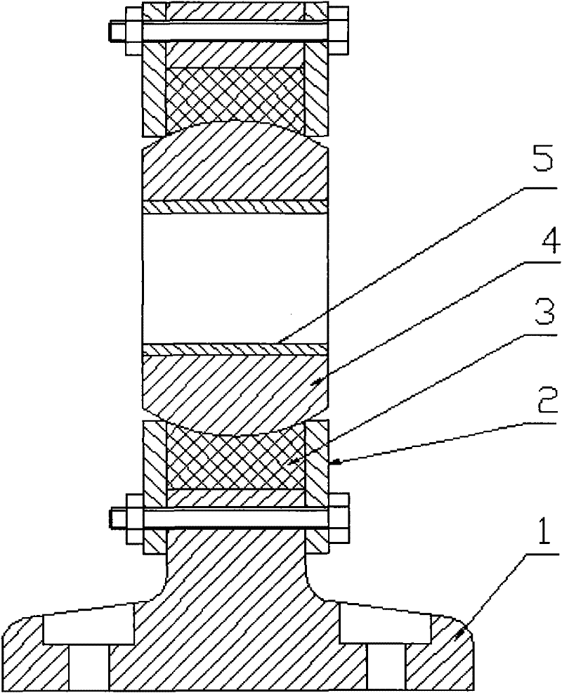 Self-adaptive shock-absorbing bearing pedestal