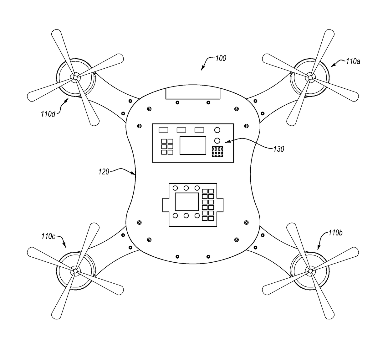 Modular arms on a rotor-based remote vehicle