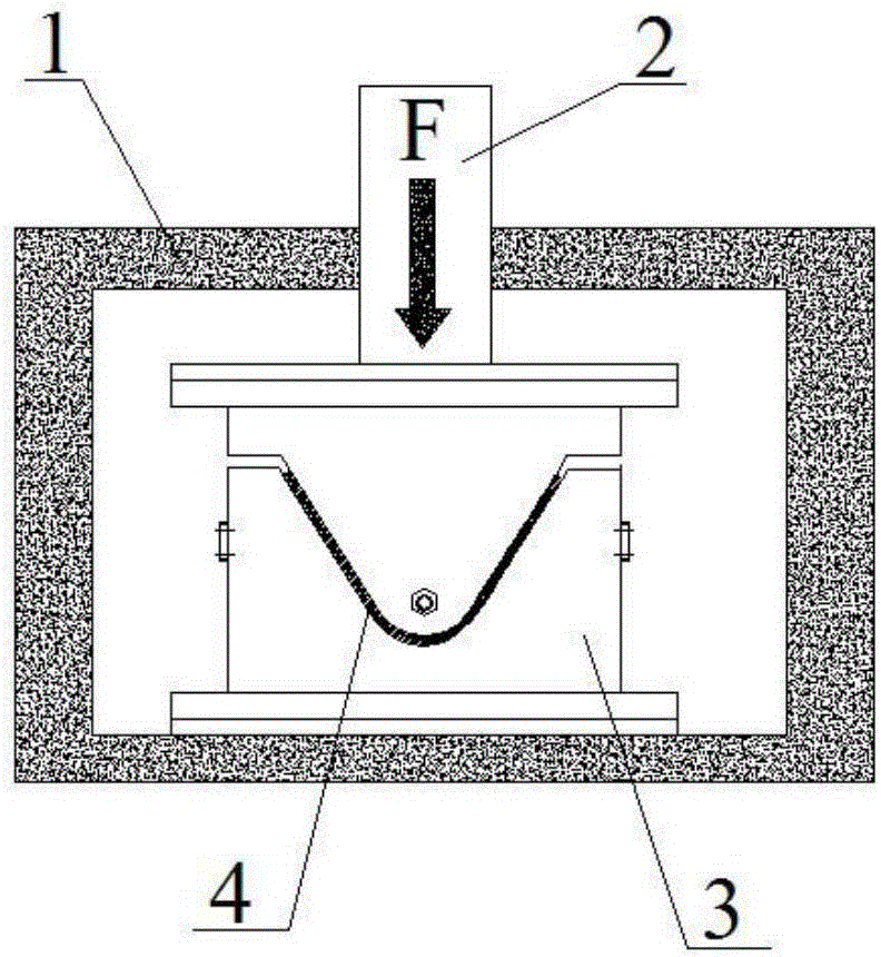 Creep age forming method for wallboard and pre-pressing mold