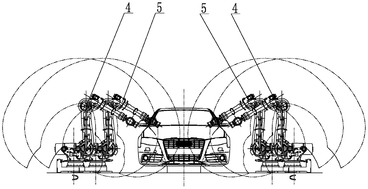 Scrapped automobile disassembling production line and disassembling process