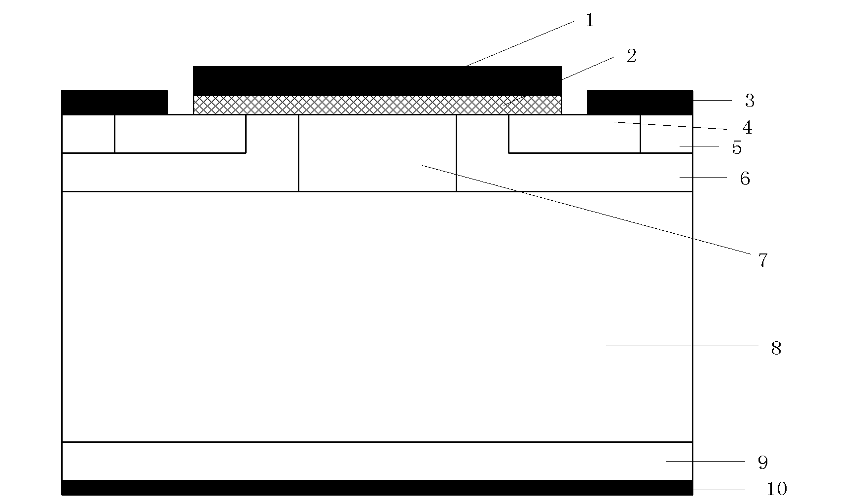 N-type buried-channel silicon carbide metal oxide semiconductor field effect transistor (DEMOSFET) device and preparation method thereof