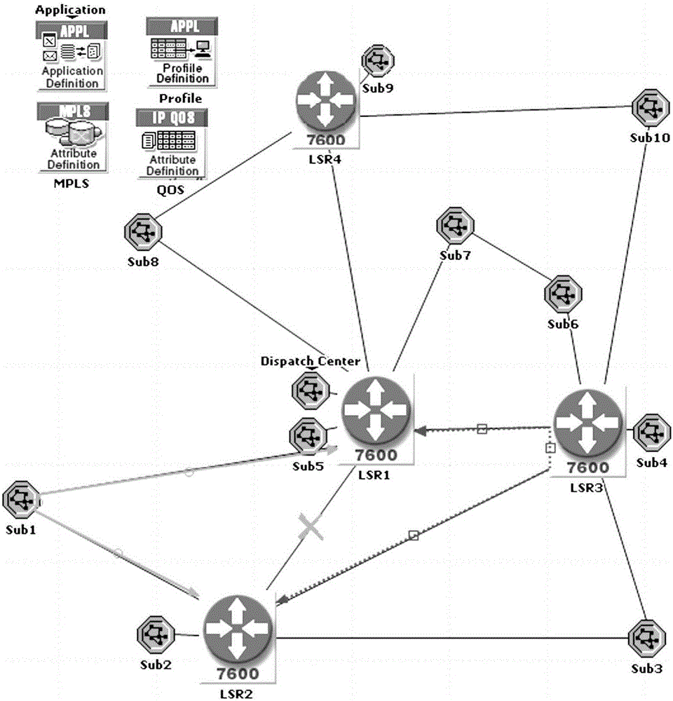 Method for reconstructing roundabout path during interruption of wide-area protection communication under heavy load