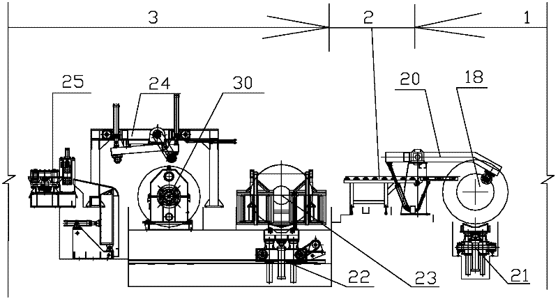 Vertical and horizontal shearing combination production line for high-strength thick steel plates