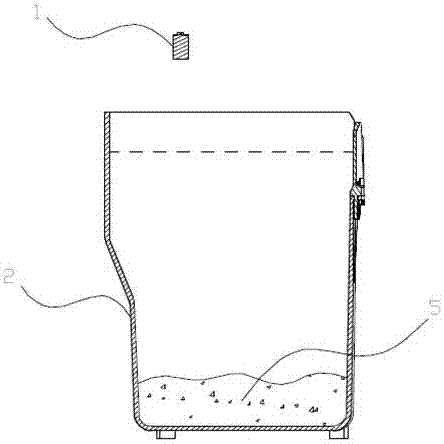 Detection method for coffee grounds inside coffee maker