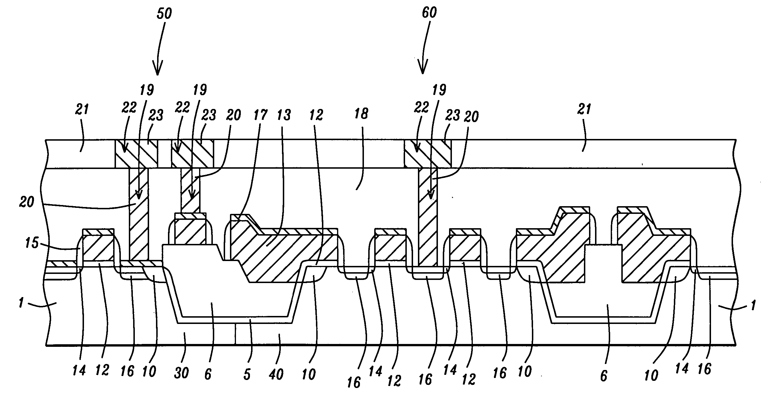 Method to reduce a capacitor depletion phenomena