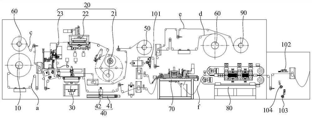 Manufacturing device of membrane electrode