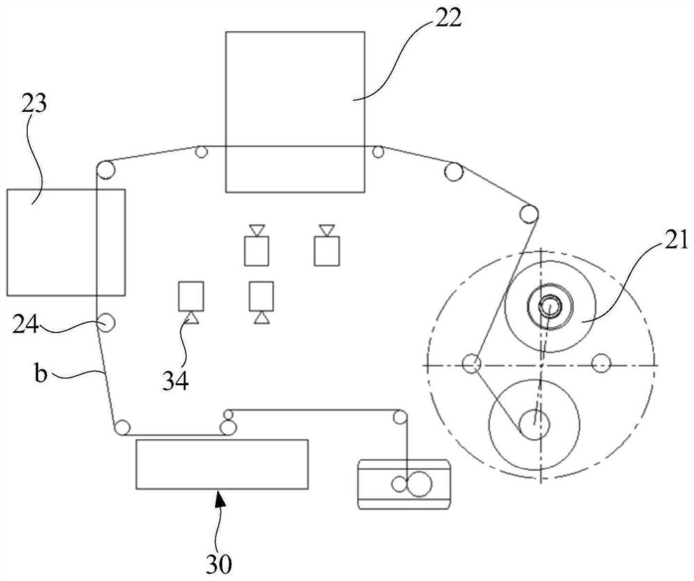 Manufacturing device of membrane electrode