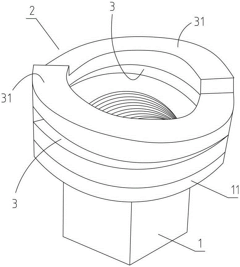 Elastic anti-knock anti-loose nut