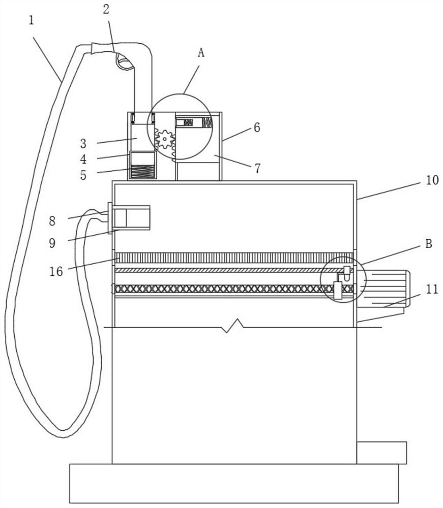 Automobile repair waste oil pumping equipment with tight connection structure and use method