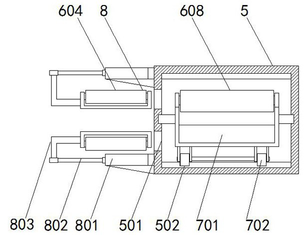 Suspension type material conveying system for material shed