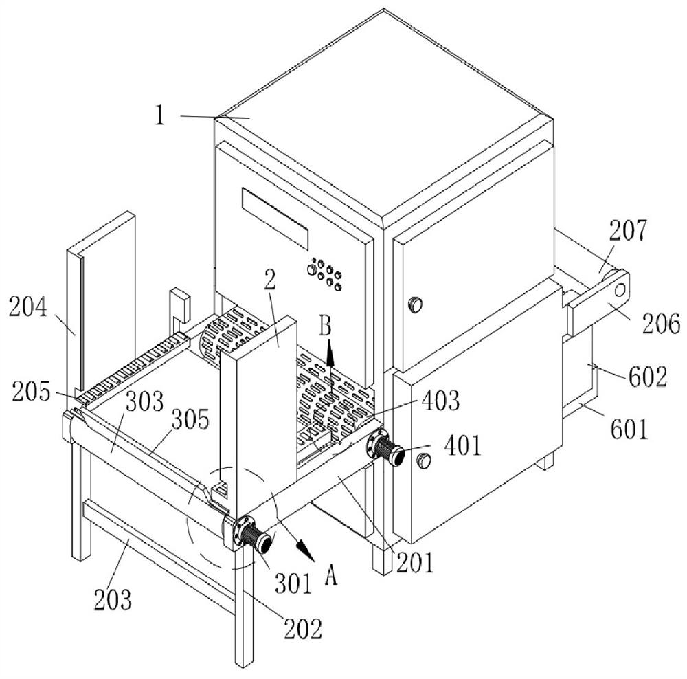 Surface polishing device for film laminating plate production and processing