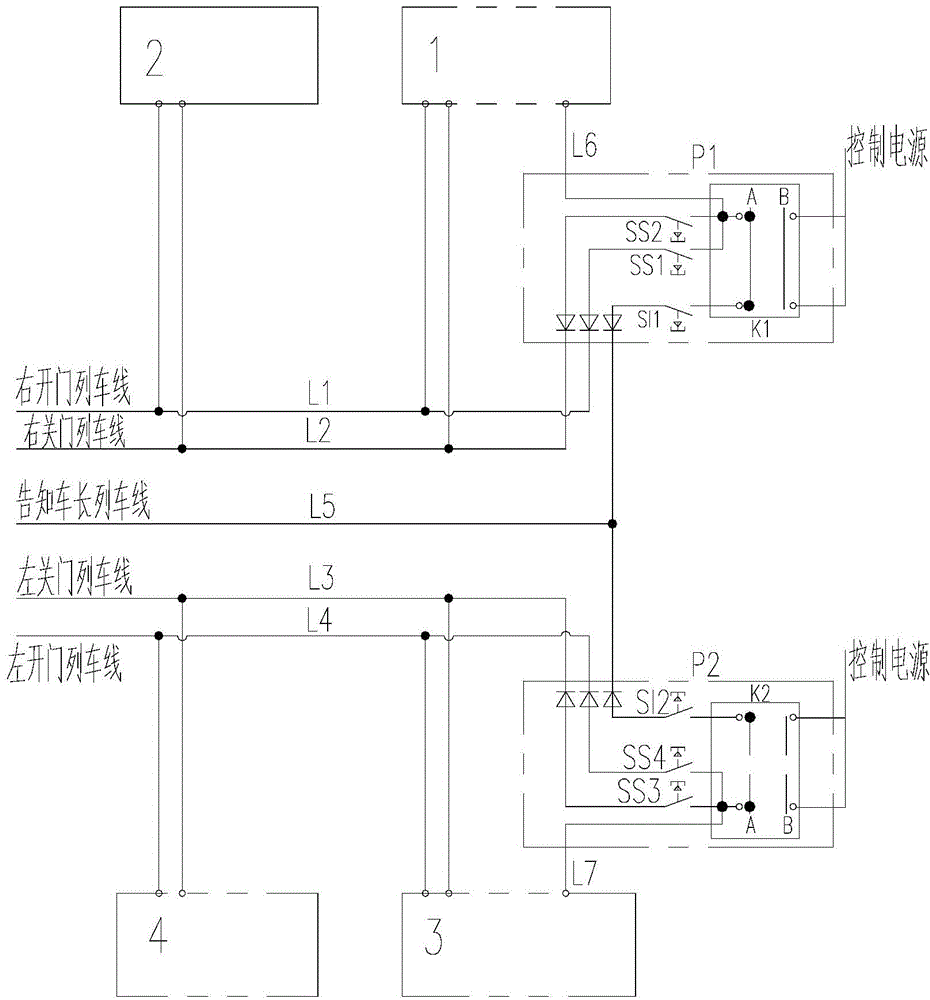 Vehicle door control method and control system for railway vehicle