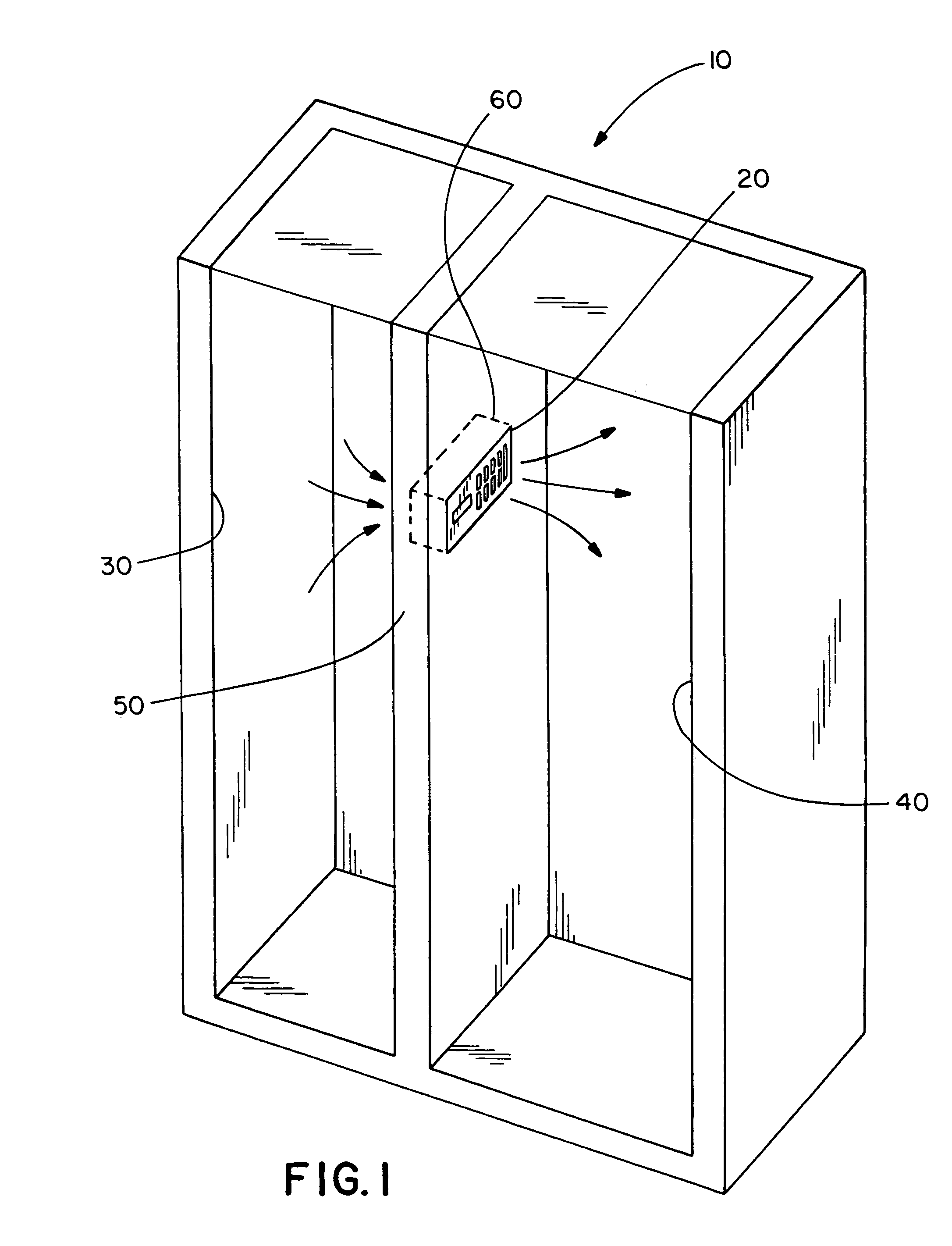 Refrigerator air control baffle assembly with sound dampening