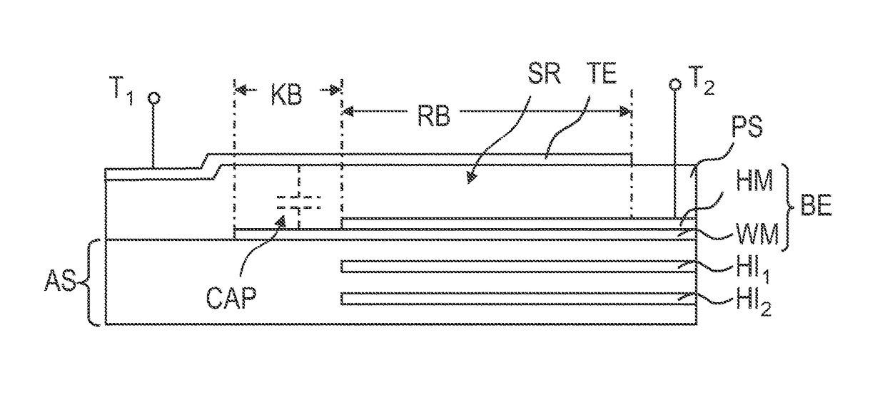 Reactance filter having a steep edge