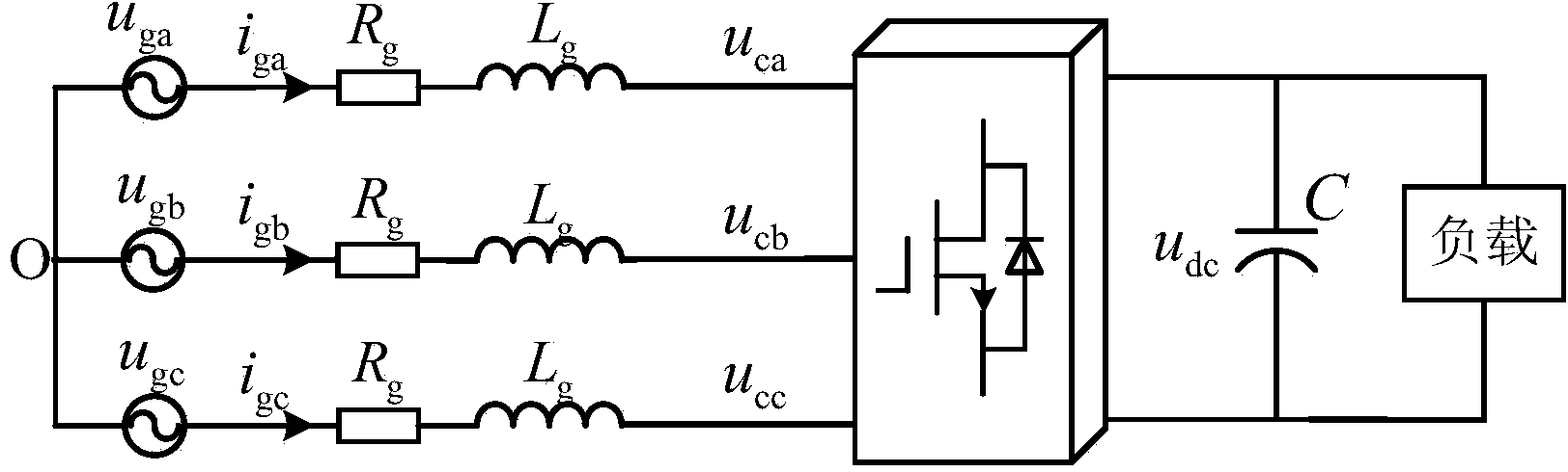 Direct power active disturbance rejection control method for three-phase voltage source PWM rectifier