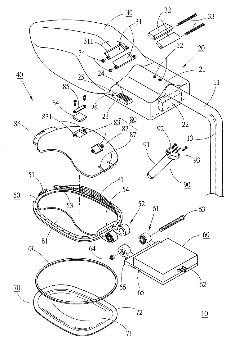 Multipurpose three-in-one quick dismantlement structure of streetlamp