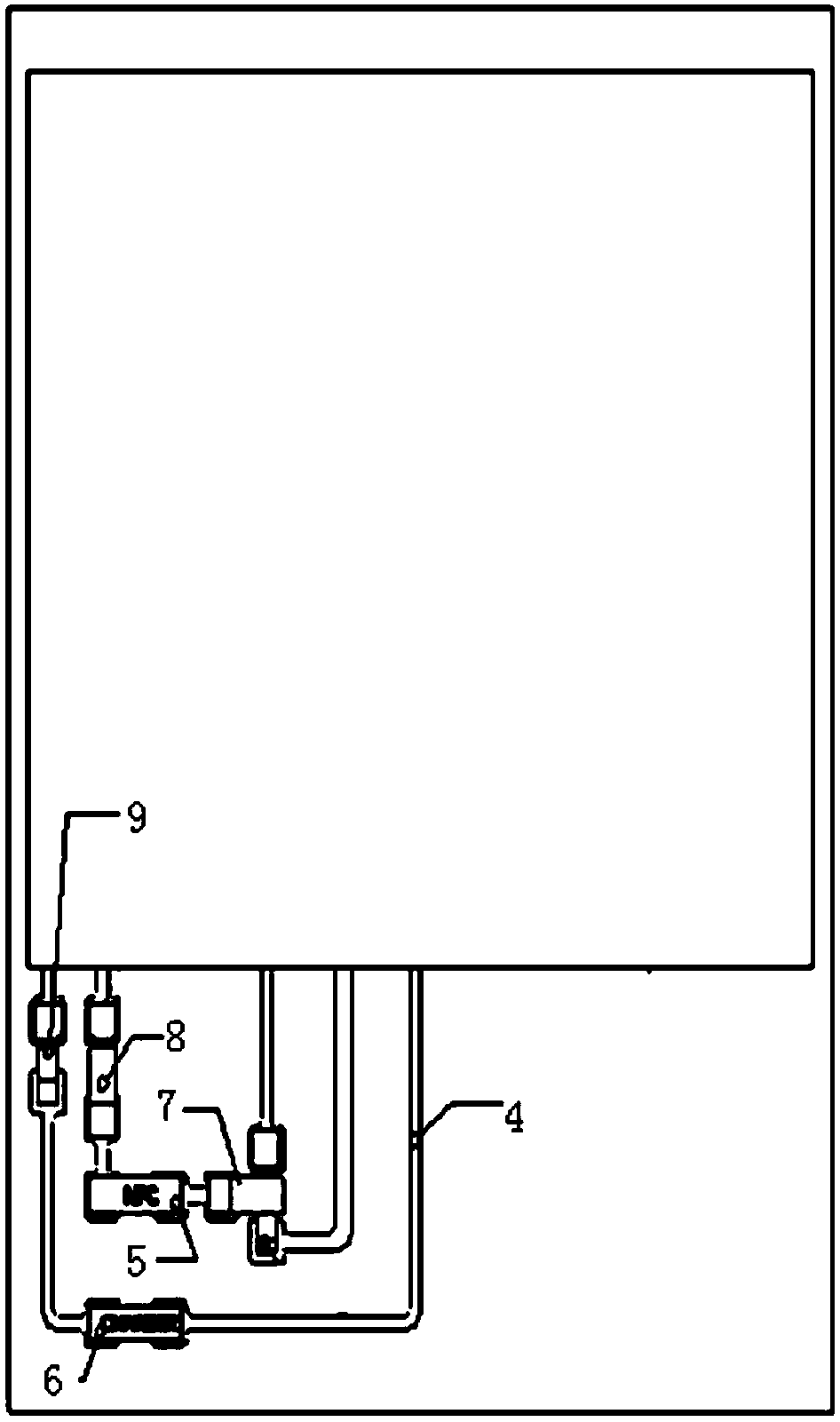 A physical switching device for multiplexing an NFC coil and a wireless charging coil