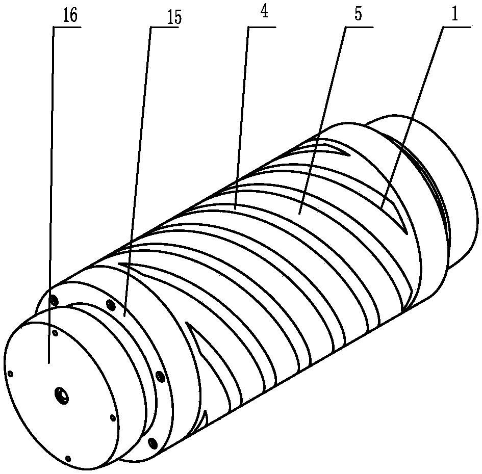 External helical rotor permanent magnet motor and permanent magnetic levitation wheel-rail vehicle system