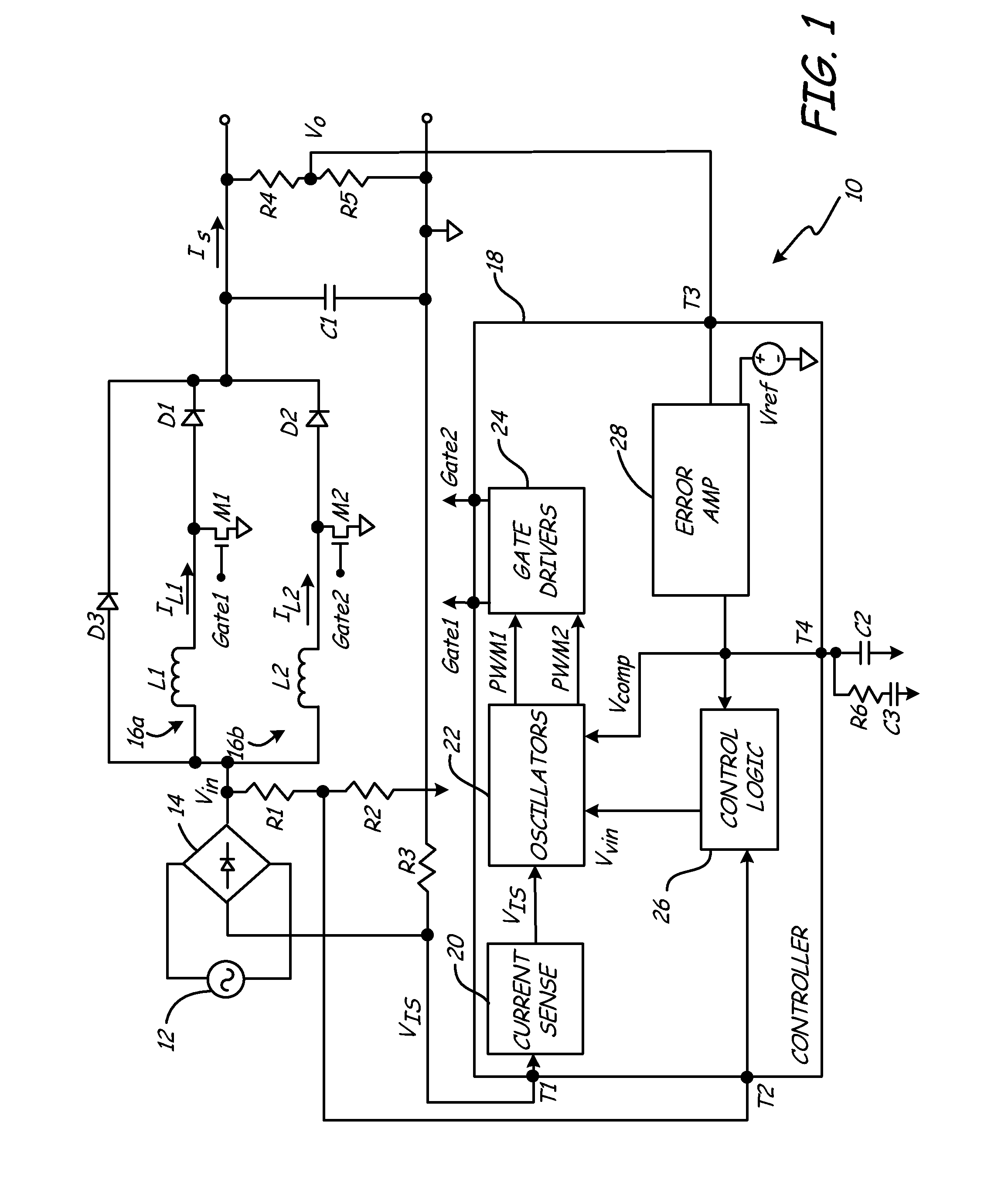 Time-limiting mode (TLM) for an interleaved power factor correction (PFC) converter