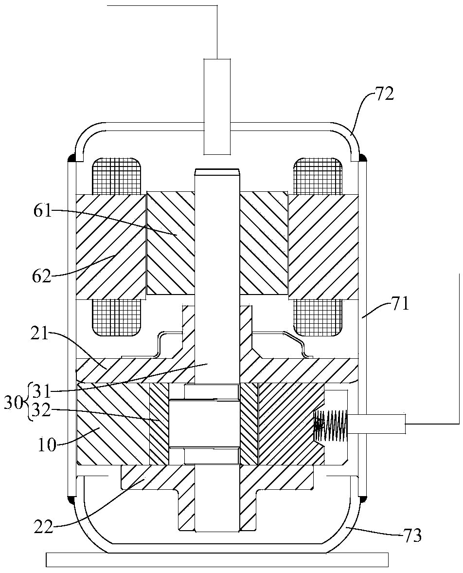 Rotary compressor, gas compression system, refrigeration system and heat pump system