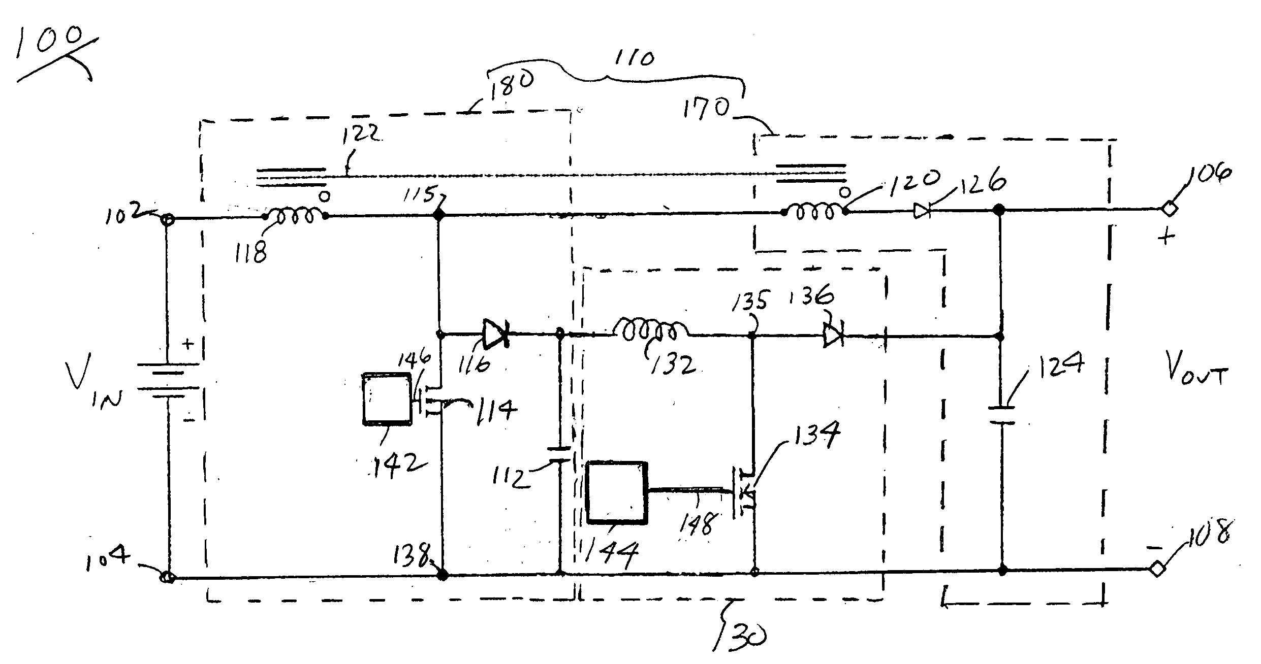 Two stage boost converter topology