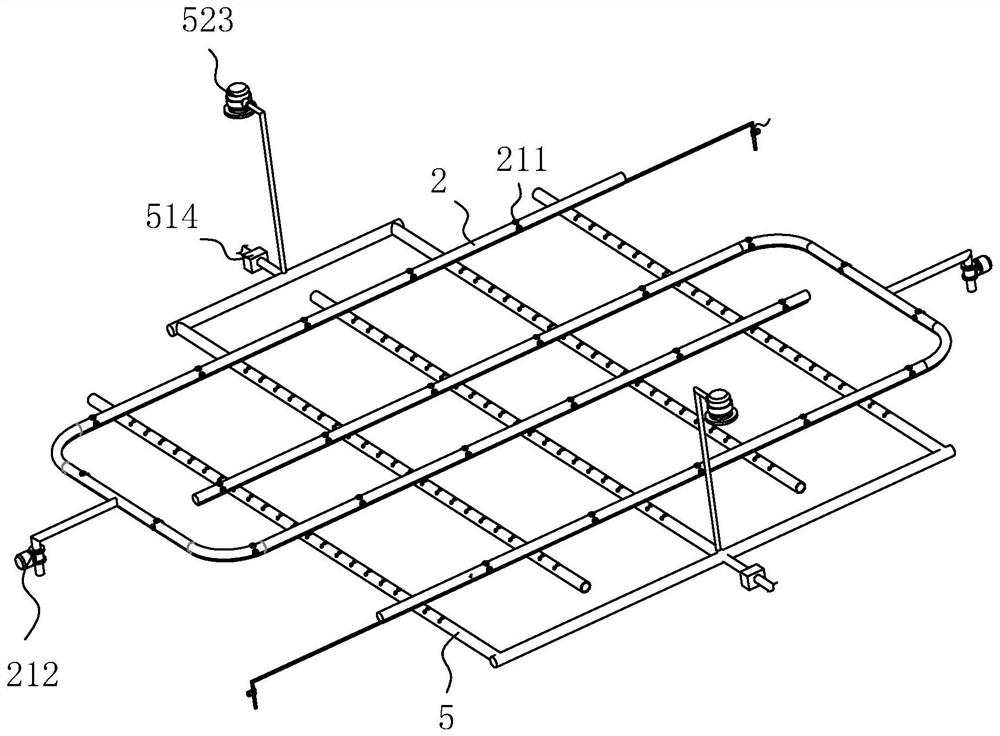 Agricultural water ecological treatment structure and construction method thereof