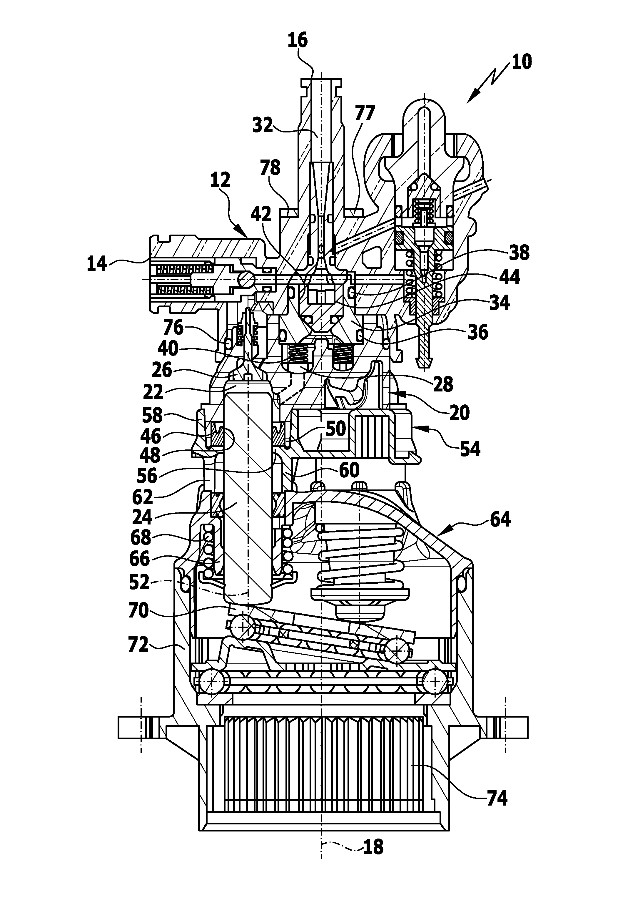 Piston pump for a high-pressure cleaning appliance