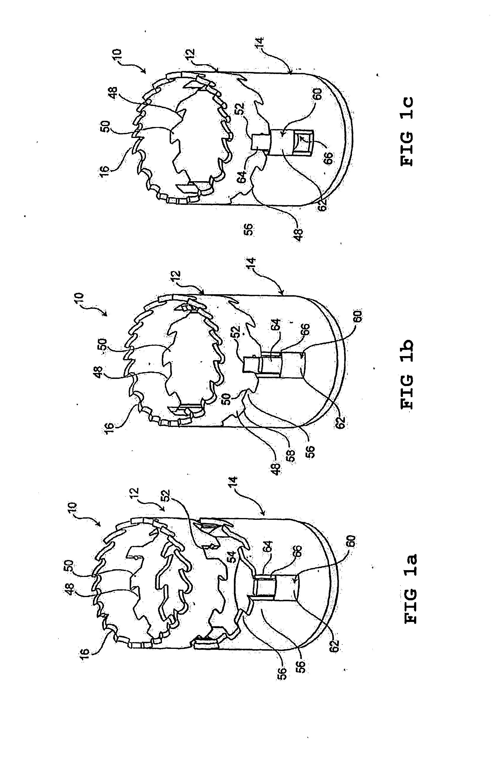 Hole saw with interchangeable cutting blades