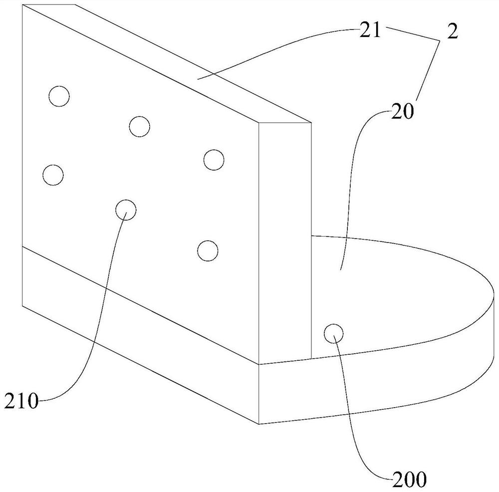 Supporting pile and attached pile