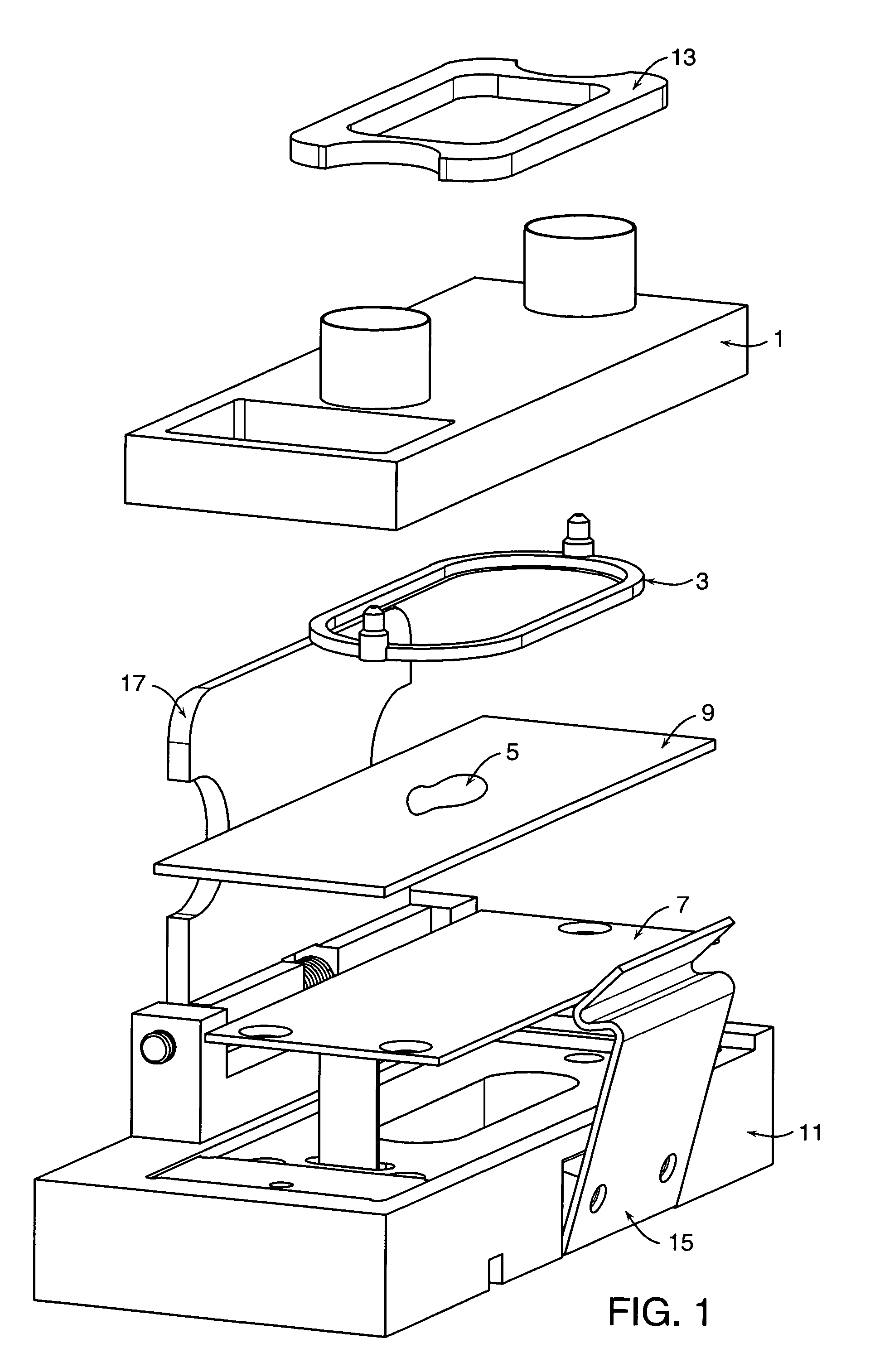 Fluid exchange in a chamber on a microscope slide