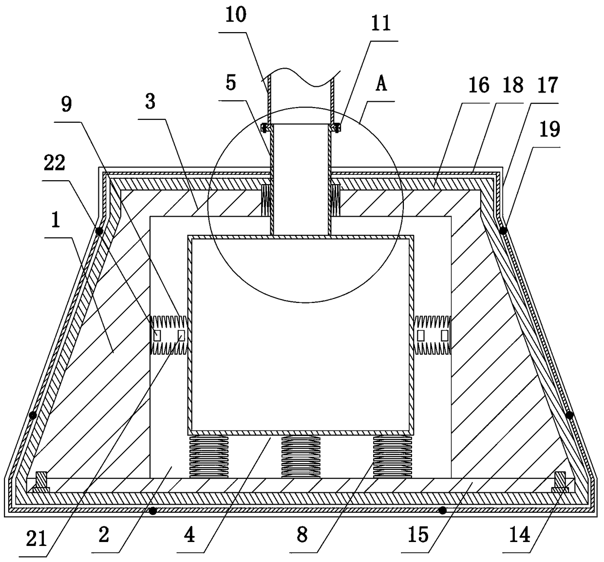 Anti-seismic pole