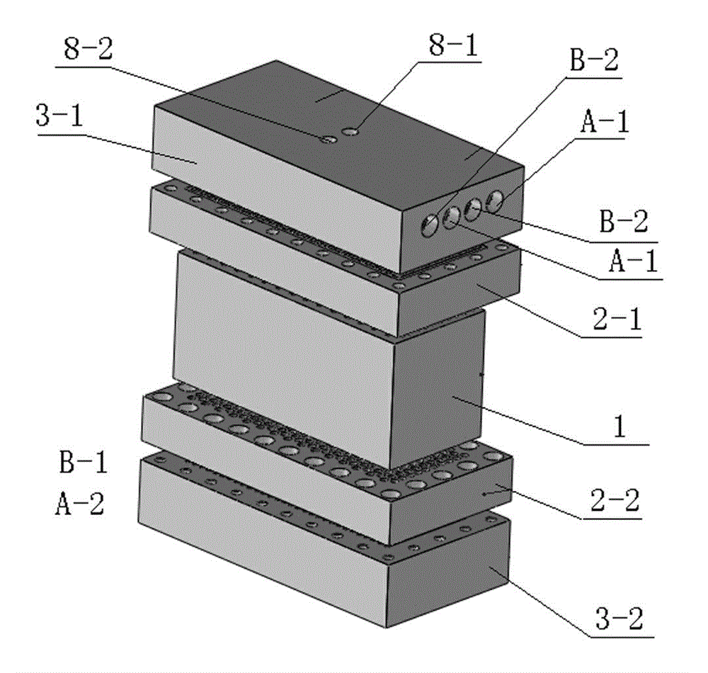 High-efficiency air blocking-free honeycomb cellular type heat exchanger