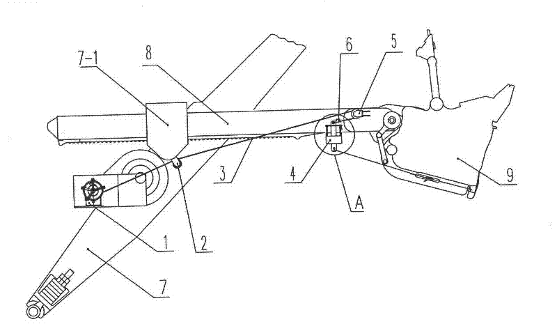 Bucket-opening mechanism of mining excavator bucket