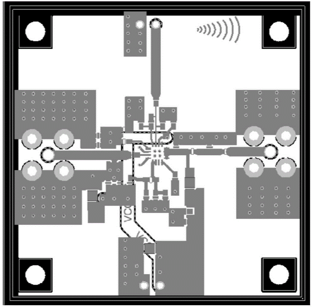 Radio frequency power amplifier module in train intelligent monitoring network node