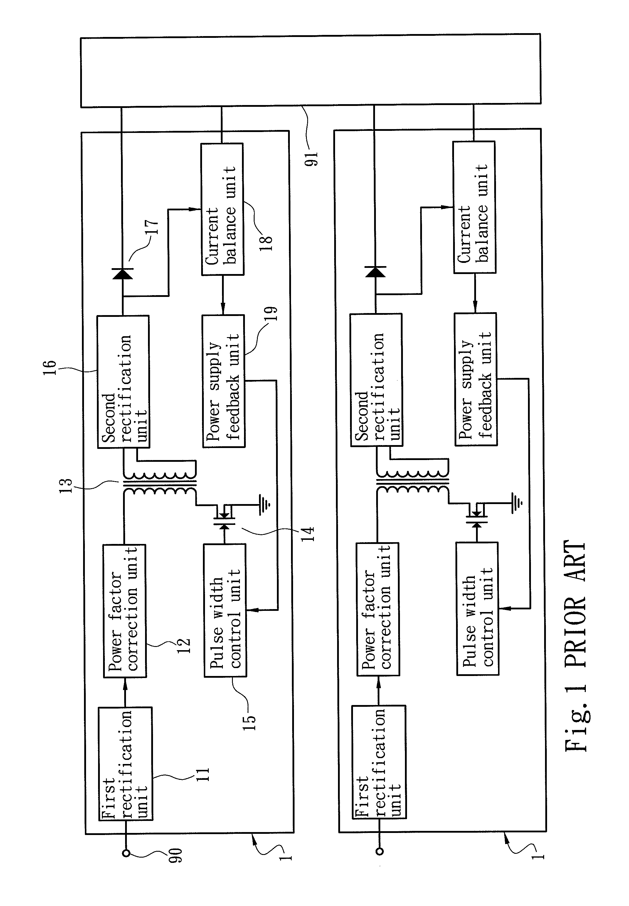 Multiple power supplies balance system