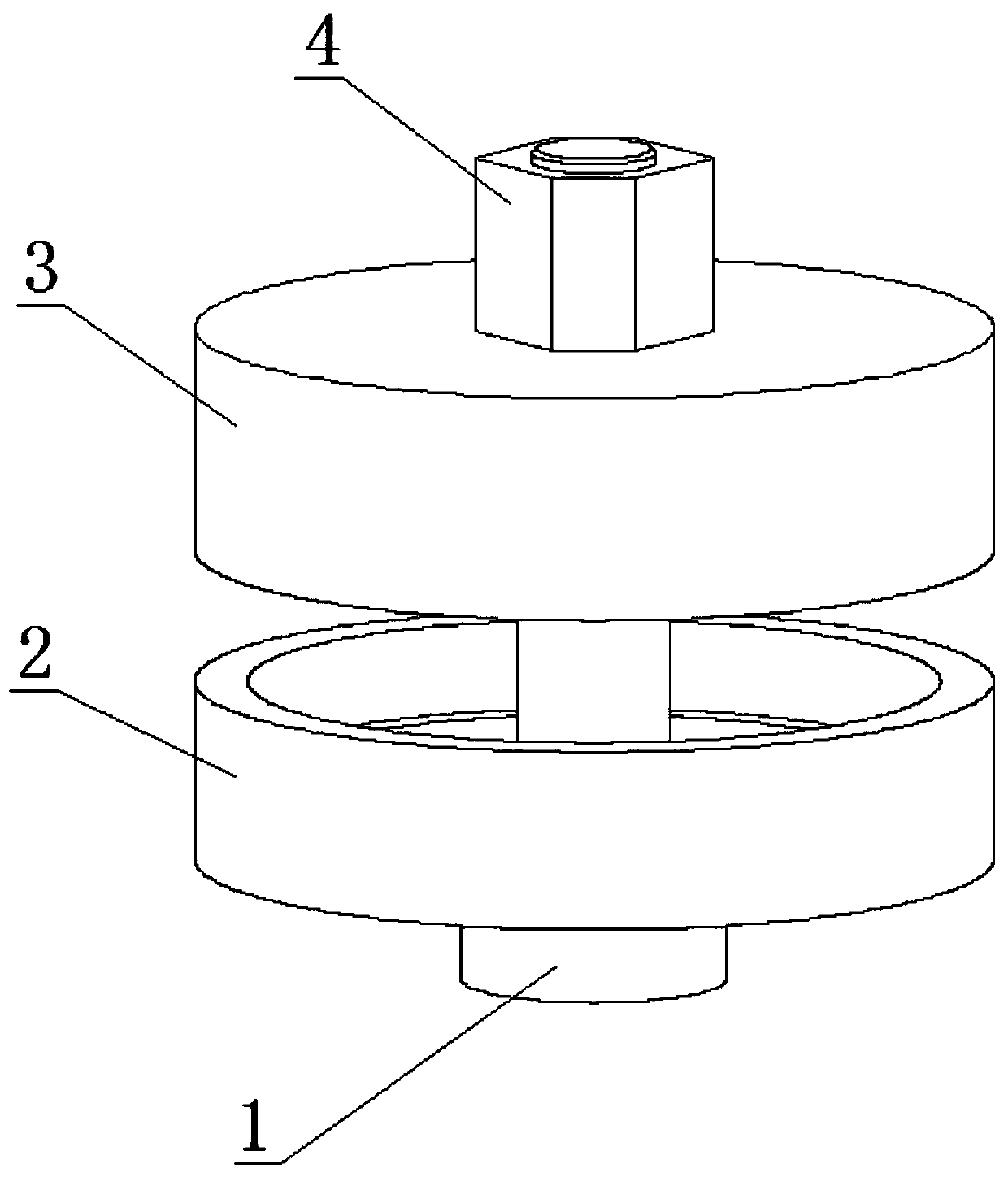 Circular seam welding tool of water pump cavity