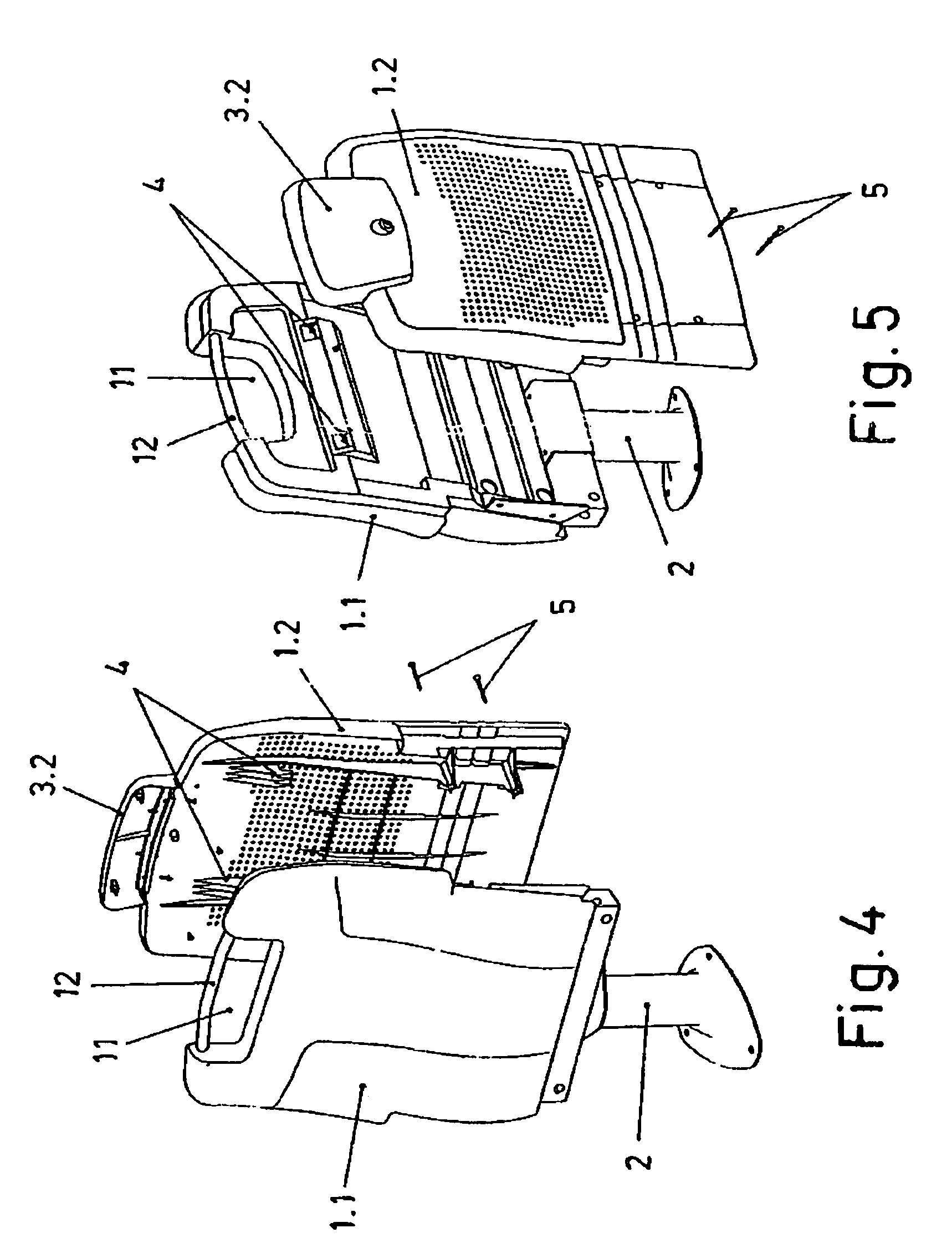 Backrest for armchairs