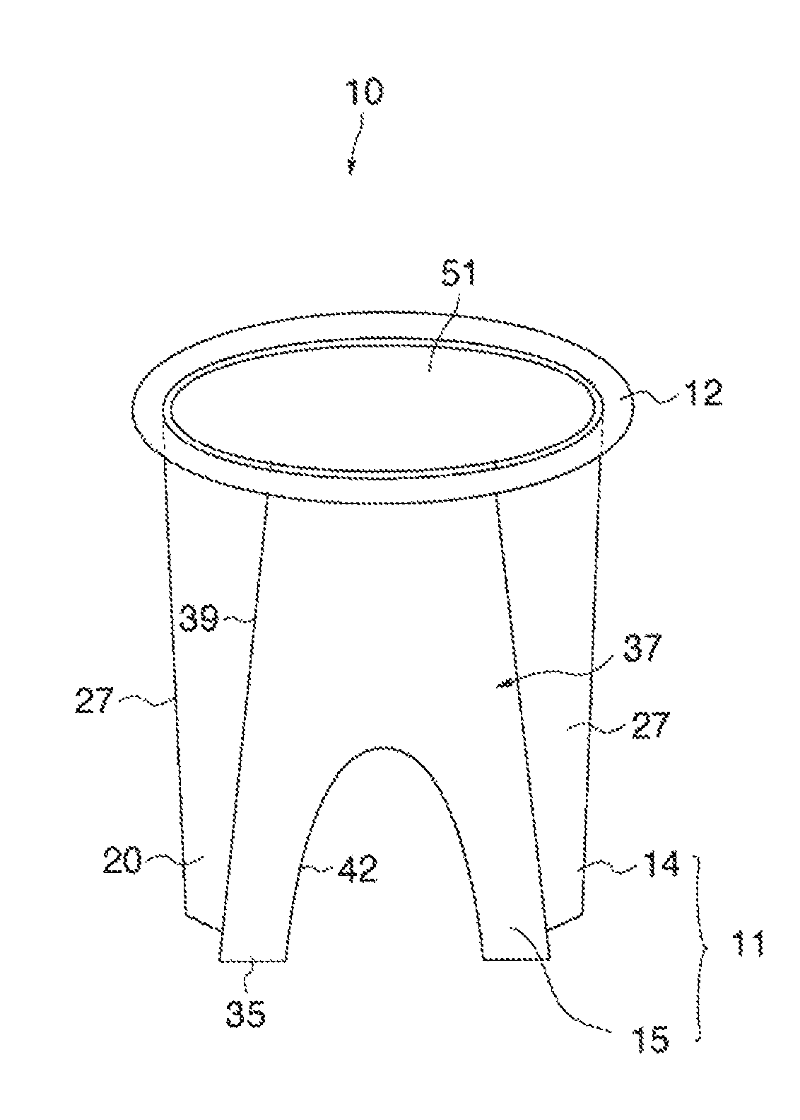 Stentless artificial mitral valve