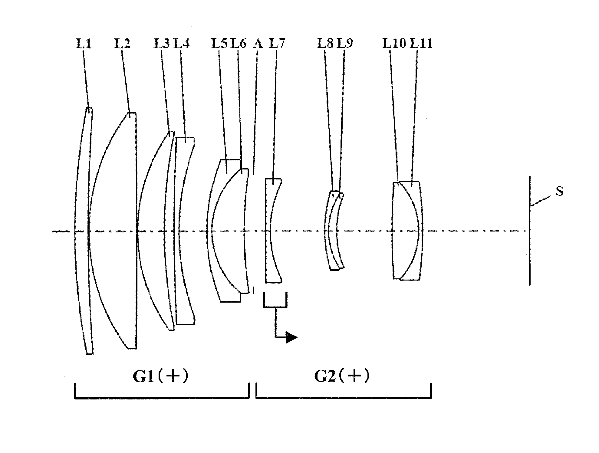 Inner focus lens, interchangeable lens device and camera system