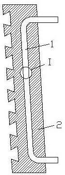 Efficient heat exchange cooling wall for blast furnace and cooling method of efficient heat exchange cooling wall