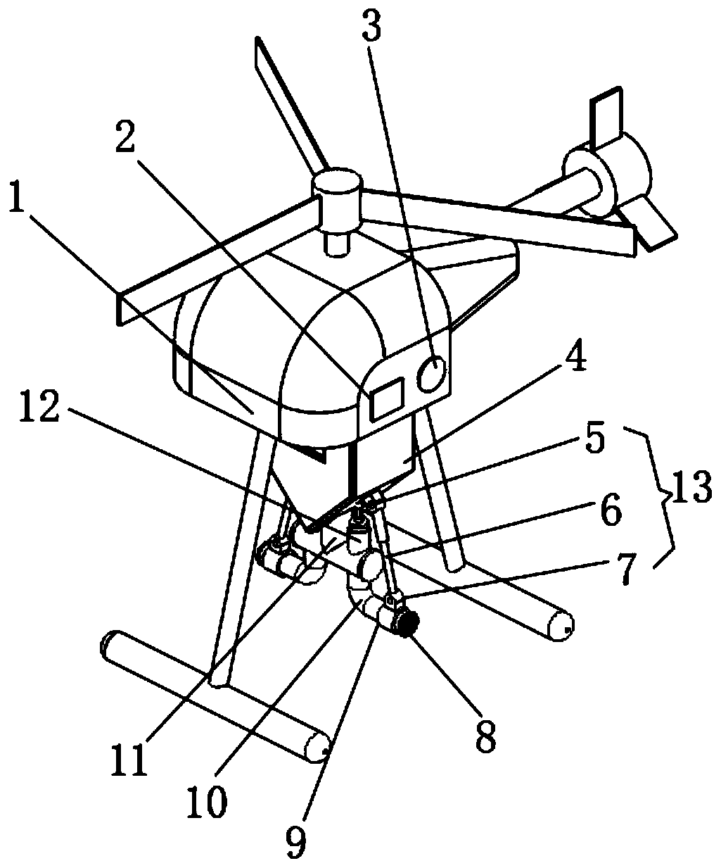 Unmanned aerial vehicle pollination device