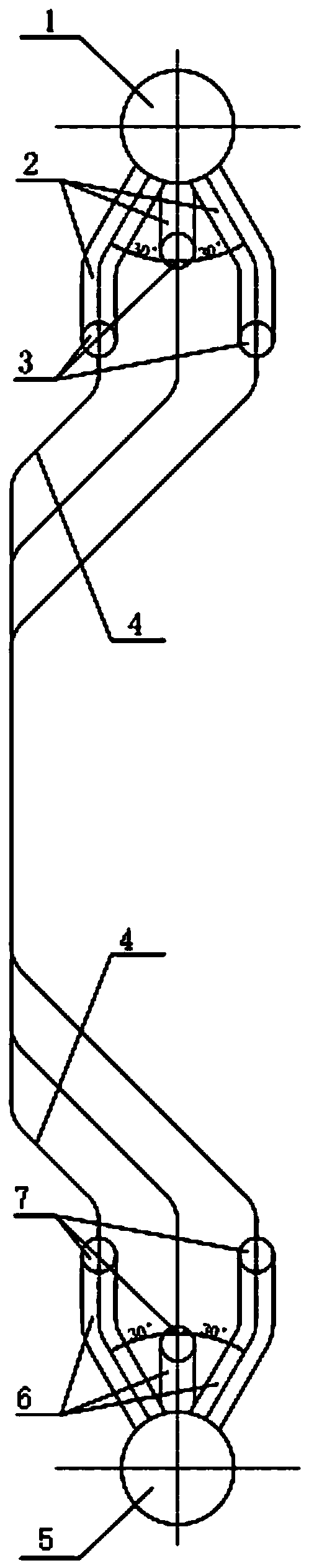 Heat absorber tube panel assembly for tower type solar thermal power generation