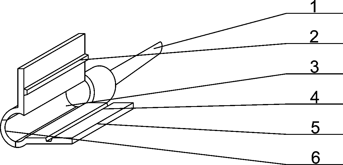 Auxiliary frame of push injection device for intraocular lens implantation surgery