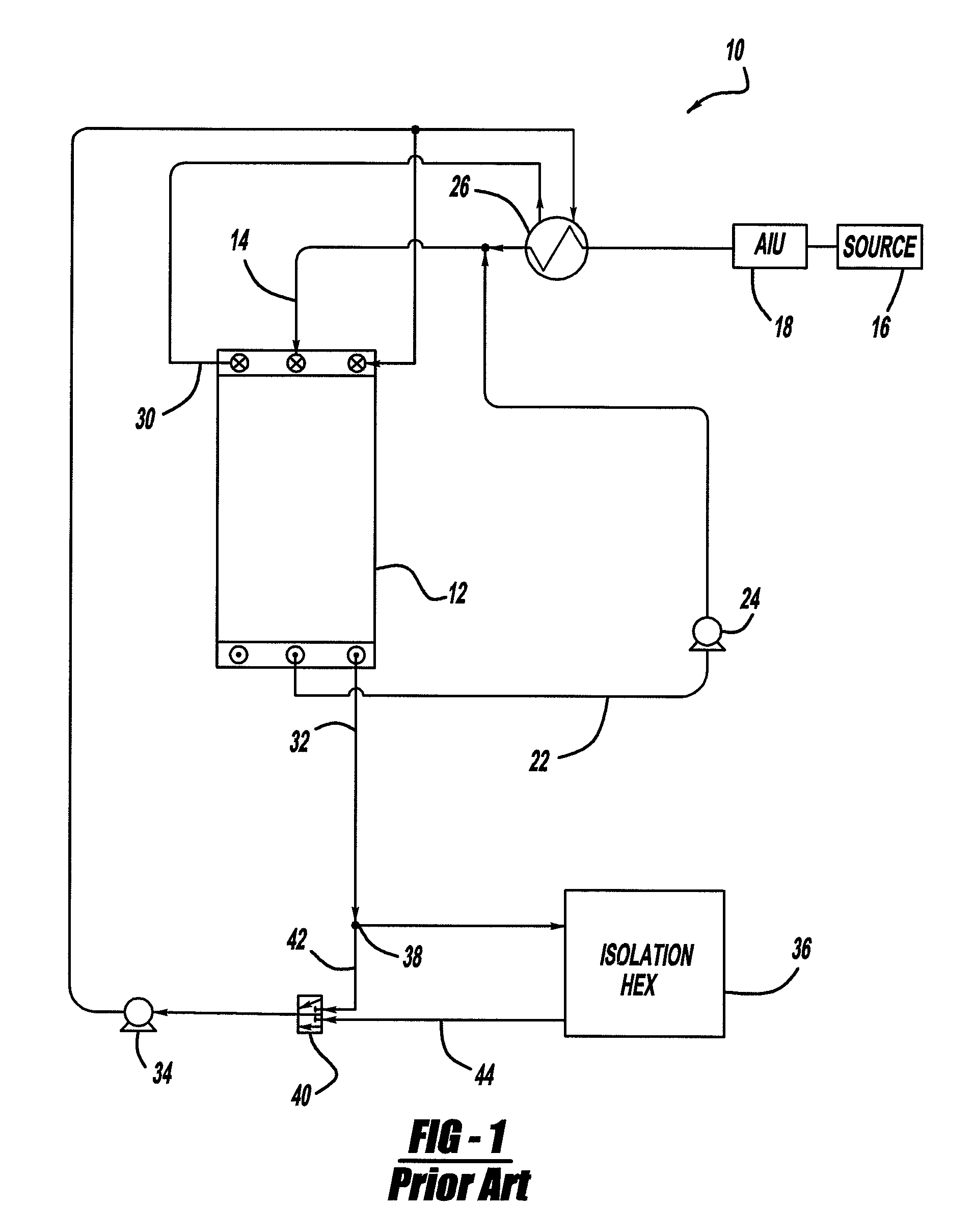 System stability and performance improvement with anode heat exchanger plumbing and re-circulation rate